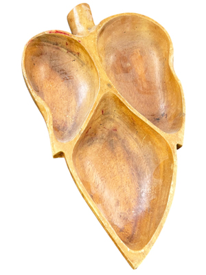 Leaf Shape Wooden Platter Props, Prop Hire