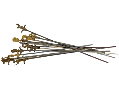 Decorative Metal Long Eastern Skewers Props, Prop Hire