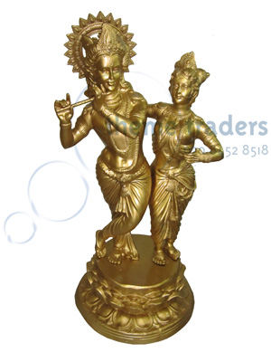 Krishna Statue - Vintage, antique, weathered Props, Prop Hire