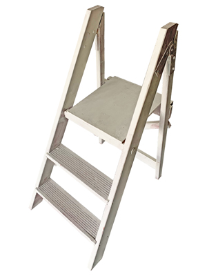 Small White Ladder Display Props, Prop Hire