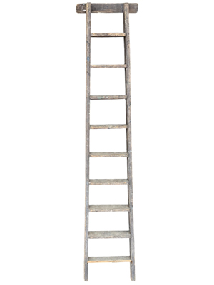 Ancient Wooden Library Ladder Props, Prop Hire