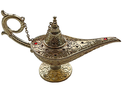 Small Geni Aladdin Lamp Props, Prop Hire