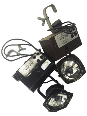 Retro Lighting Props, Prop Hire