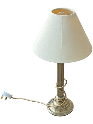 Brass Side Table Lamp Props, Prop Hire