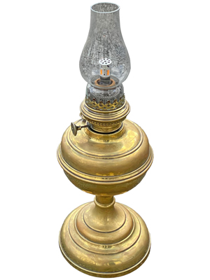 Large Brass Side Lamp Props, Prop Hire