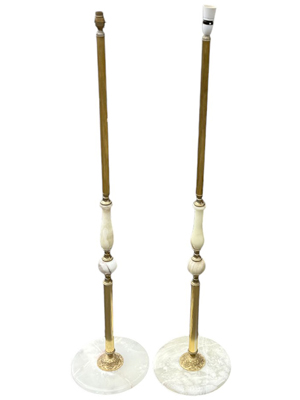 Brass and Onyx Standard Lamps (Priced per Item) Props, Prop Hire
