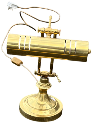 Gold Bankers Desk Light Props, Prop Hire