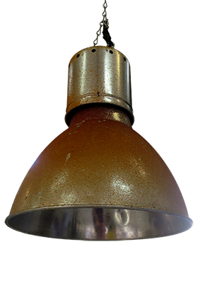 Big Industrial Rusty Lamp Props, Prop Hire