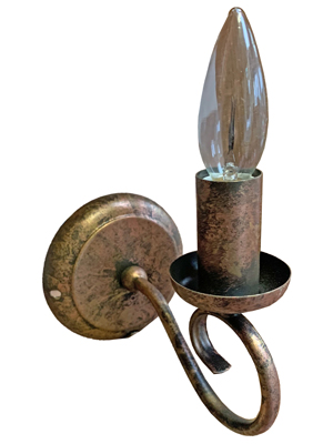 Antique Bronze Wall Lights Props, Prop Hire