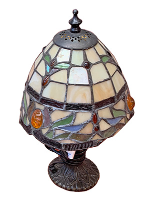 Small Tiffany Lamps Props, Prop Hire