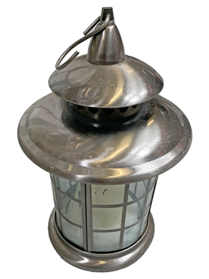 Round Silver Lantern Props, Prop Hire