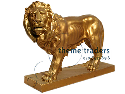 Pacing Lions Statues Props, Prop Hire