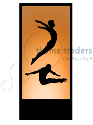 Gymnastics Silhouette Panel Props, Prop Hire