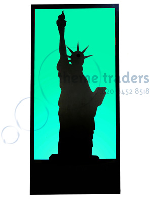 Statue of Liberty Silhouette Panel Props, Prop Hire