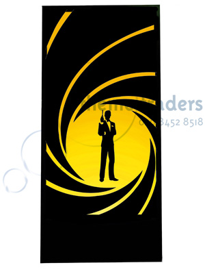 Bond Silhouette Panel Props, Prop Hire