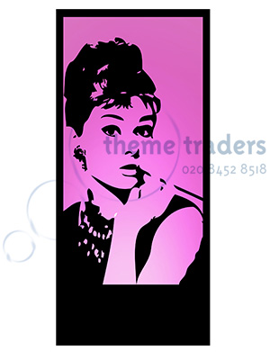 Audrey Hepburn Silhouette Panel Props, Prop Hire