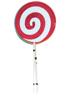 Glitter Lollipop Swirls on Sticks 180cms Props, Prop Hire