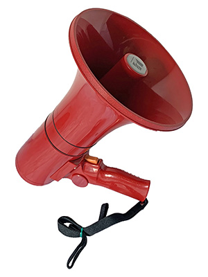 Red Megaphone Props, Prop Hire