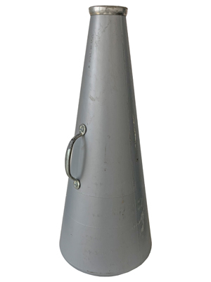 Silver Megaphone Loudhailers Props, Prop Hire