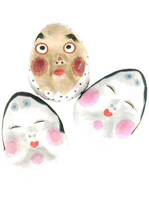 Japanese Theatre Masks Props, Prop Hire