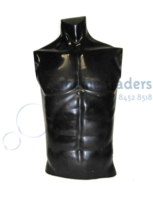 Torso Bust Black Male Props, Prop Hire