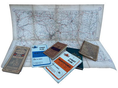 Foldable Vintage Pocket Maps Props, Prop Hire