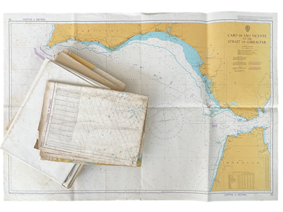 Full Size Nautical Maps and Charts Navigation Props, Prop Hire