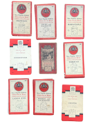 Vintage Ordnance Survey Maps Props, Prop Hire