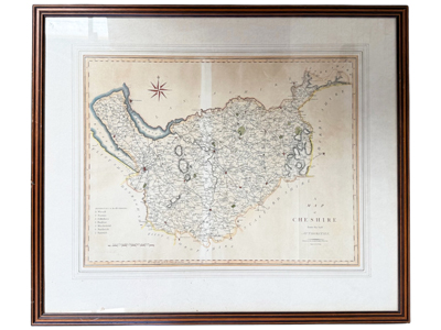 Large Framed Map (Cheshire) Props, Prop Hire