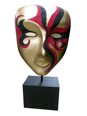 Venetian Mask Red Right Props, Prop Hire