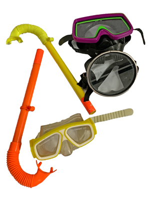 Diving and Swimming Facemasks and Goggles Props, Prop Hire