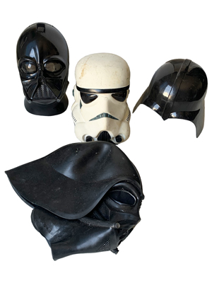 Star Wars Masks Props, Prop Hire