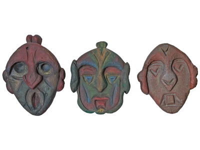 Primitive Carving Masks Props, Prop Hire