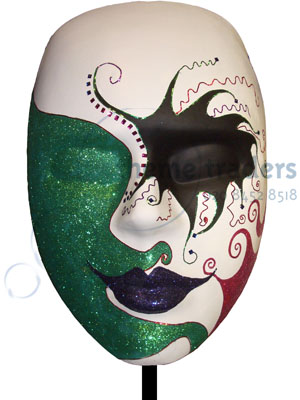 freestanding masquerade masks Props, Prop Hire