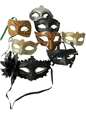 Venetian Mask Props, Prop Hire