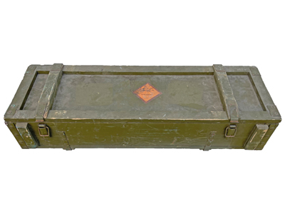 Army Vintage Explosives Case Props, Prop Hire