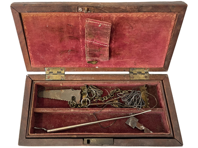 Saw Bones Antique Rusty Surgeon Doctor Box Props, Prop Hire