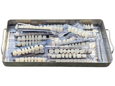 Dental Tray of False Teeth Props, Prop Hire