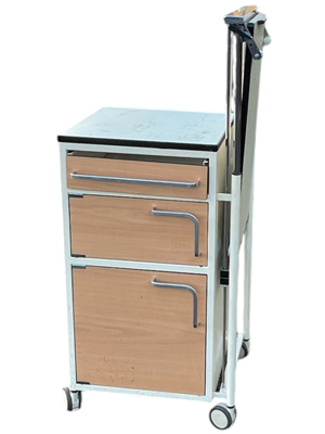 Hospital Double Sided Cabinet Bed With Extending Shelf Props, Prop Hire