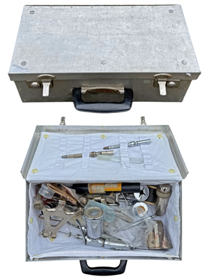 Vintage Medical Doctor Surgeon Box with Contents Props, Prop Hire
