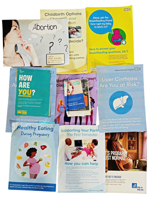 Hospital NHS Posters Leaflets Props, Prop Hire