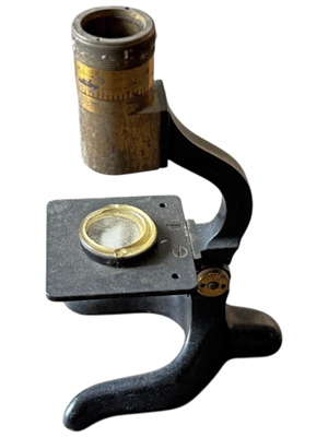 Monocular Victorian Brass Microscope Props, Prop Hire
