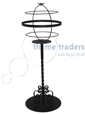 Metal Globes with candle holders Props, Prop Hire