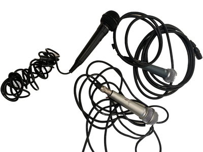 Microphones with Leads Props, Prop Hire