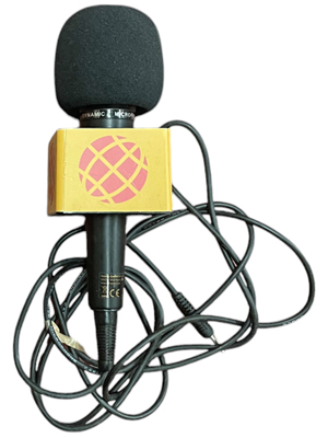 Worldco Reporters Microphone Props, Prop Hire