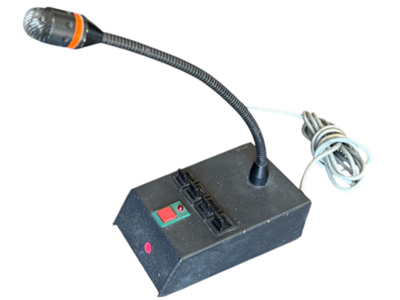 Black Desk Microphone Props, Prop Hire