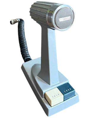 Rare 70s Retro Space Age Yaesu Desk Microphone Props, Prop Hire