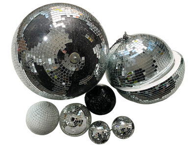 Deconstructed Mirror Balls Props, Prop Hire