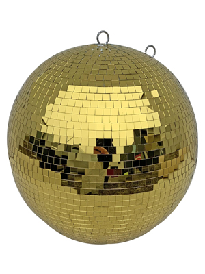 Gold Mirror Ball Props, Prop Hire