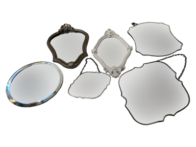 All Shapes Small Wall Mirrors Props, Prop Hire